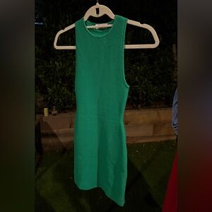 Babaton Emerald Ribbed Dress